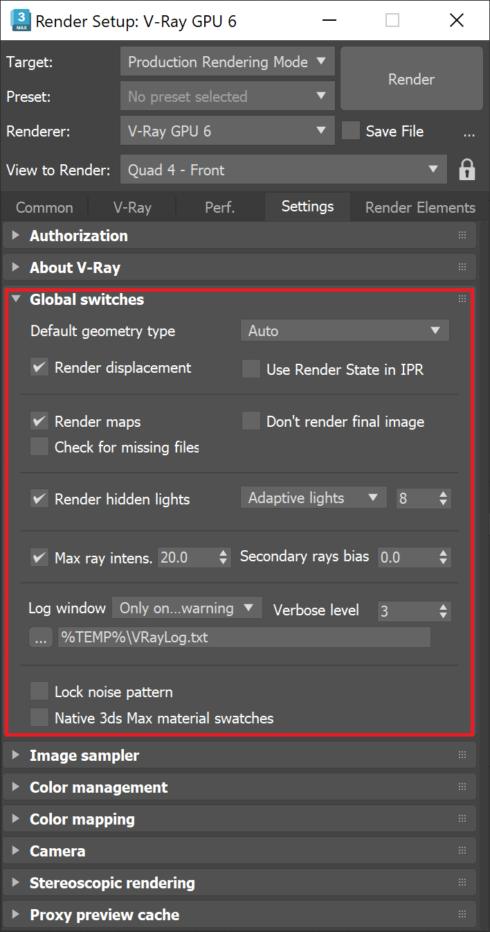 images/download/attachments/60100953/Max2023_VRay6_VRay_GPU_FAQ_RenderSetup_window.png